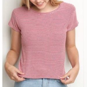 Brandy Melville red striped t shirt